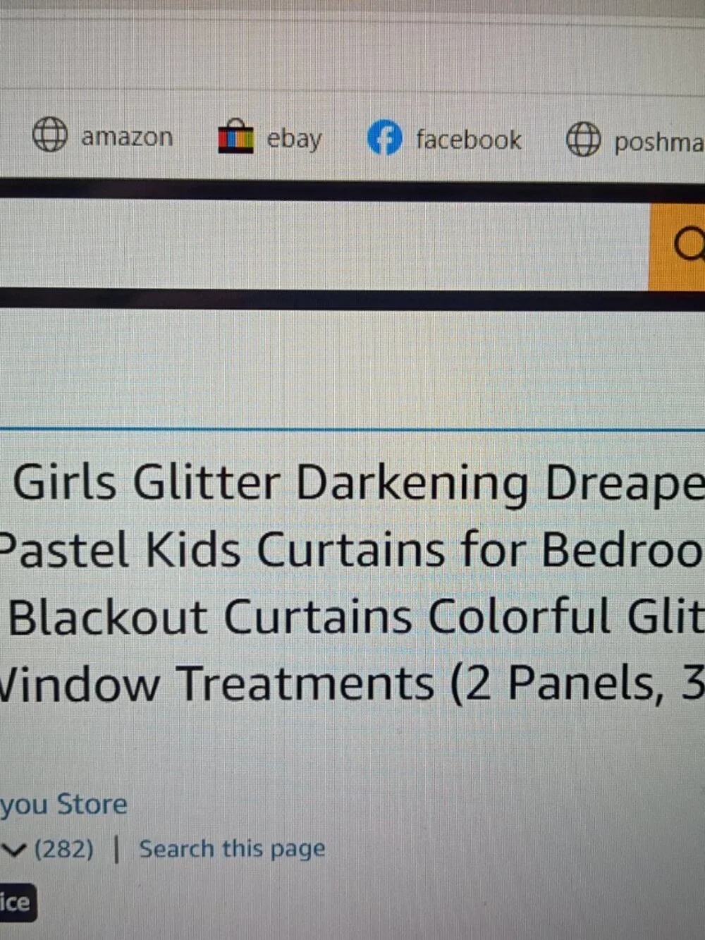 NIP Galaxy Glitter Room Darkening Drapes. 38 X 45